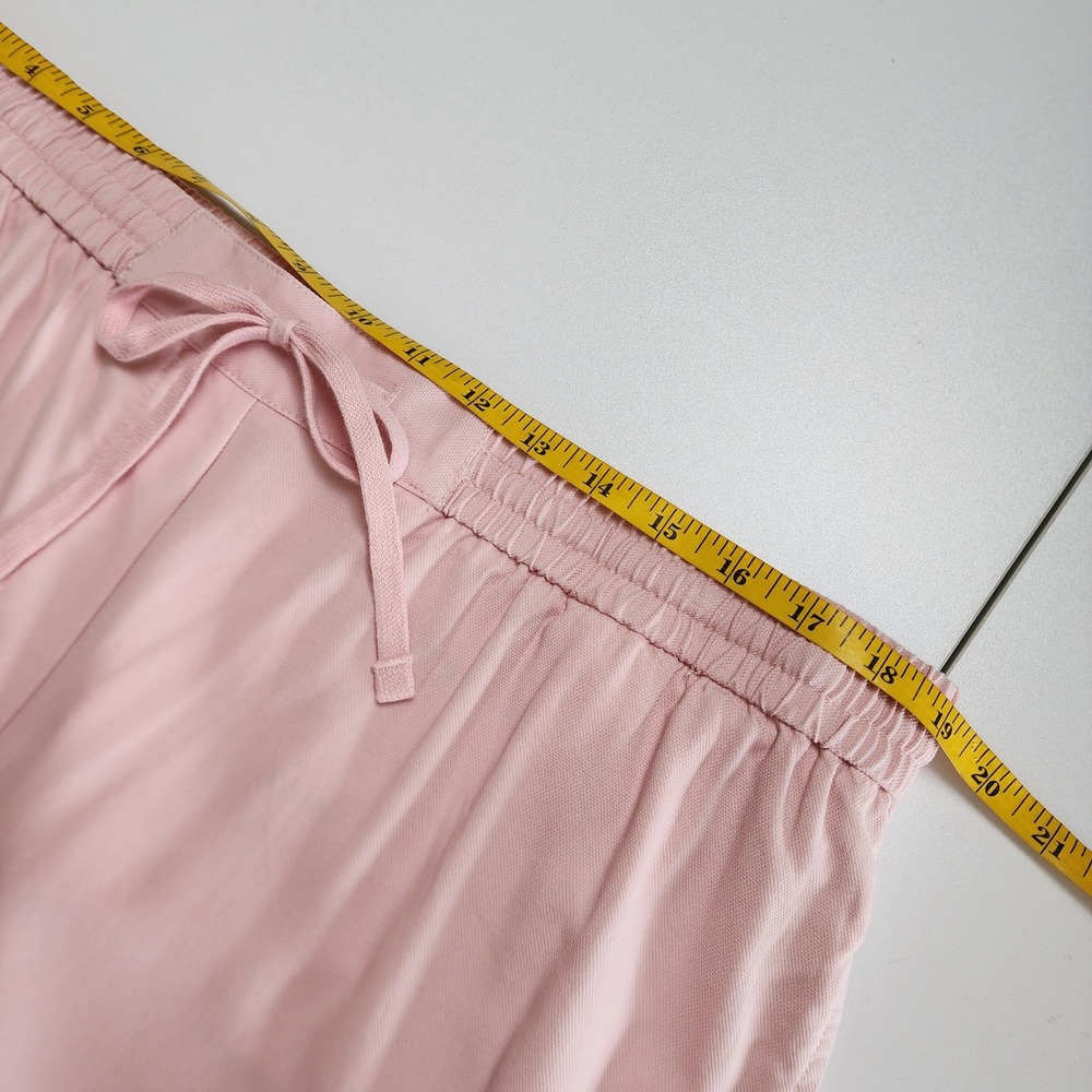 Talbots Womens The Easy Drawstring Pant Size XL Pink Lyocell Drawstring Waist - Picture 9 of 13